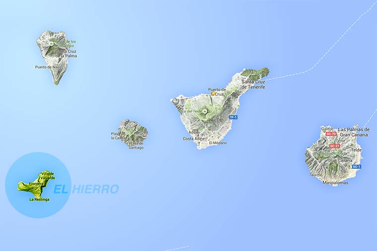 mapa islas canarias